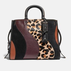 COACH 1941  ROGUE LEOPARD PATCHWORK 32879 NWT